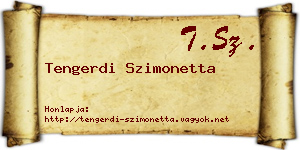 Tengerdi Szimonetta névjegykártya